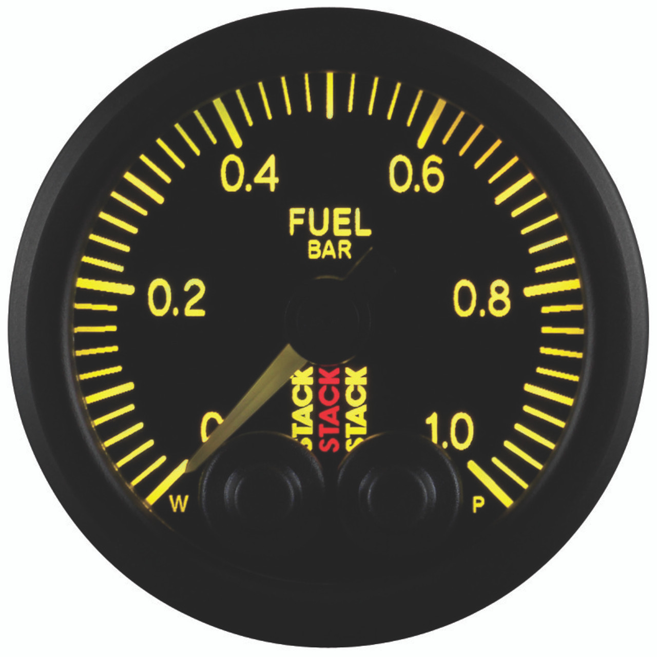 Autometer Stack 52mm 0-1 Bar M10 Male Pro-Control Fuel Pressure Gauge - Black - ST3503