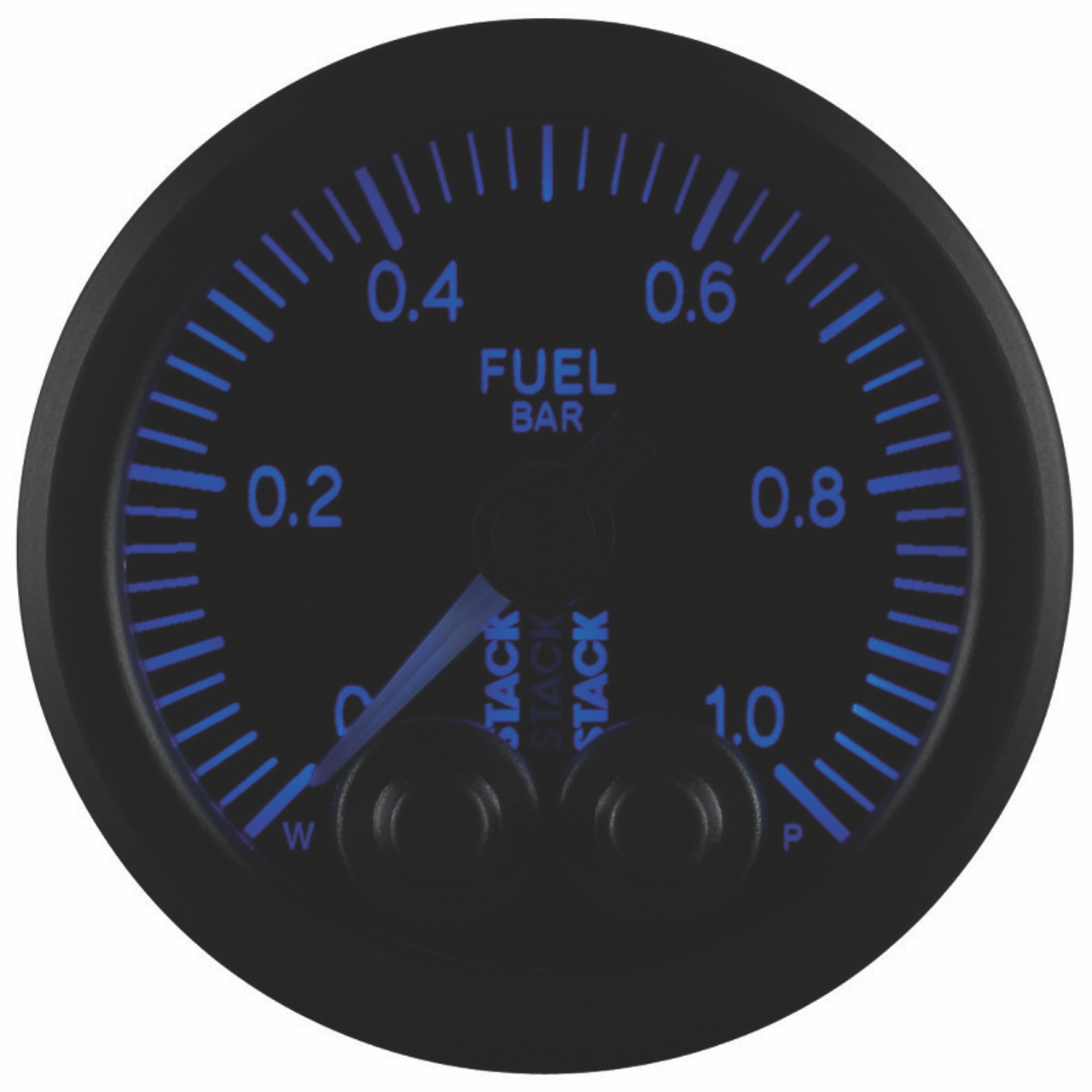 Autometer Stack 52mm 0-1 Bar M10 Male Pro-Control Fuel Pressure Gauge - Black - ST3503