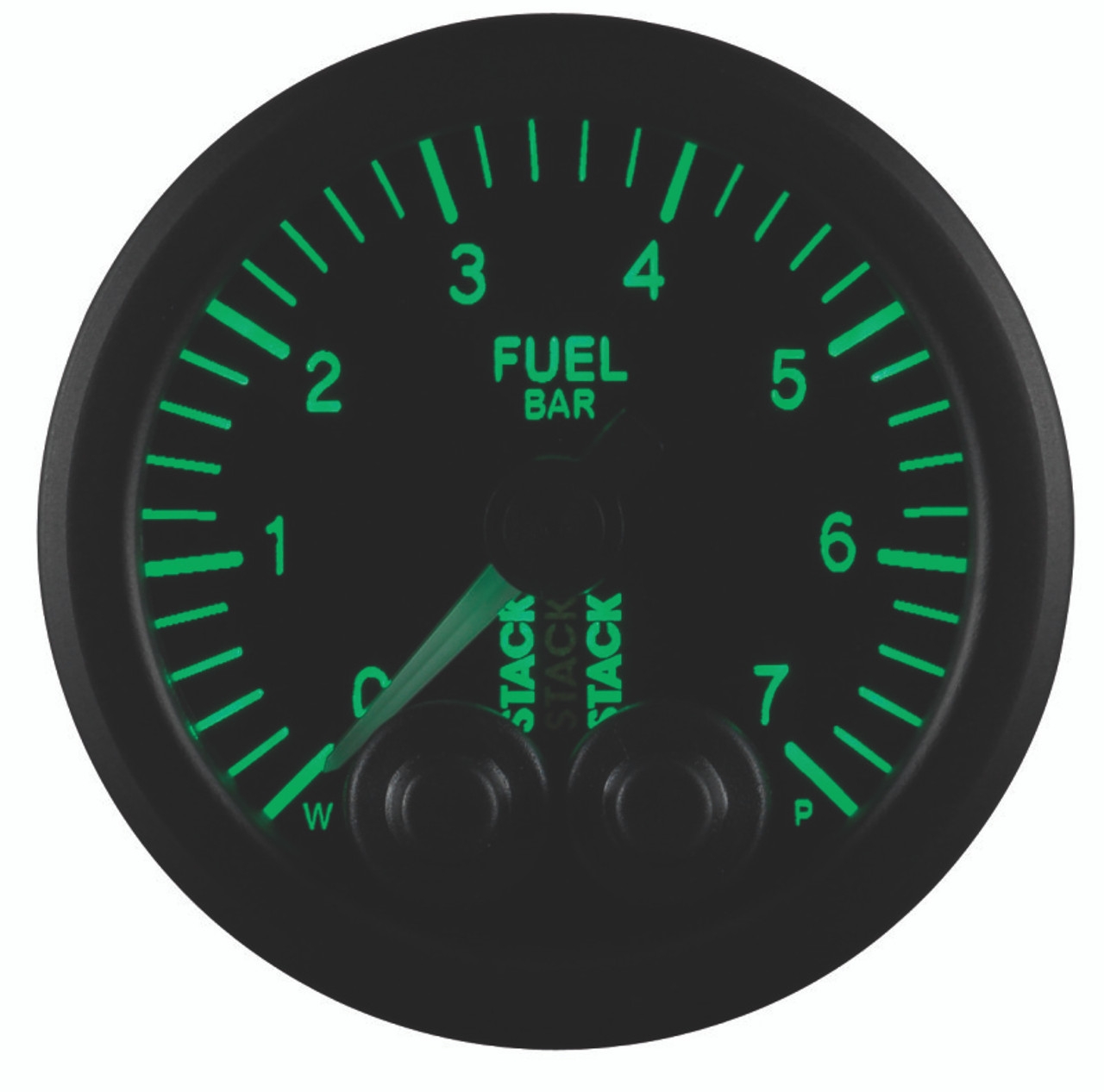 Autometer Stack 52mm 0-7 Bar M10 Male Pro-Control Fuel Pressure Gauge - Black - ST3505