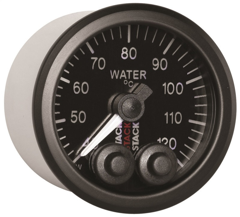 Autometer Stack 52mm 40-120 Deg C 1/8in NPTF Male Pro-Control Water Temp Gauge - Black - ST3507