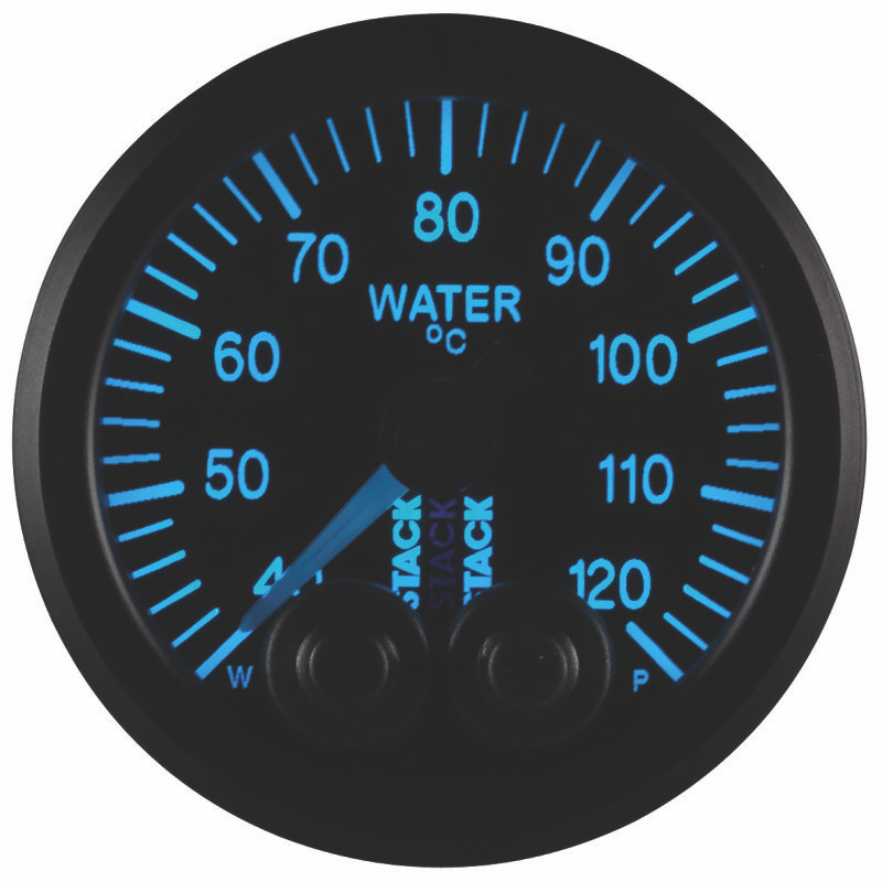 Autometer Stack 52mm 40-120 Deg C 1/8in NPTF Male Pro-Control Water Temp Gauge - Black - ST3507