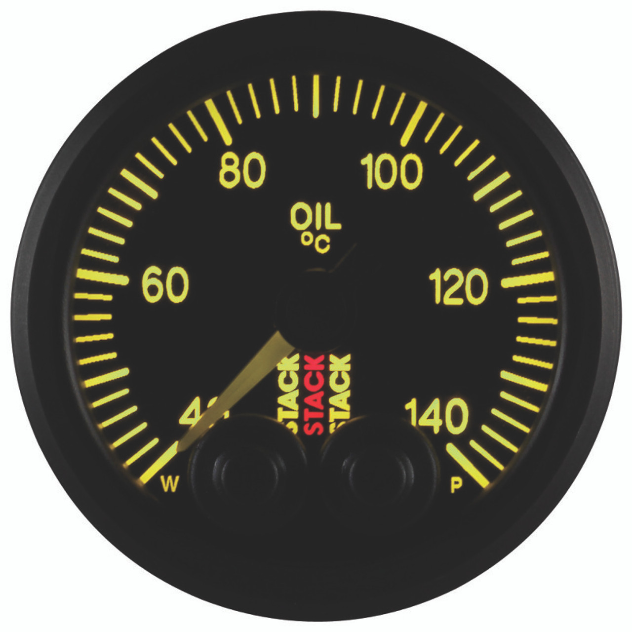 Autometer Stack 52mm 40-140 Deg C 1/8in NPTF Male Pro-Control Oil Temp Gauge - Black - ST3509