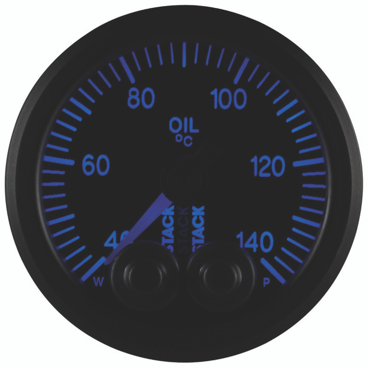 Autometer Stack 52mm 40-140 Deg C 1/8in NPTF Male Pro-Control Oil Temp Gauge - Black - ST3509