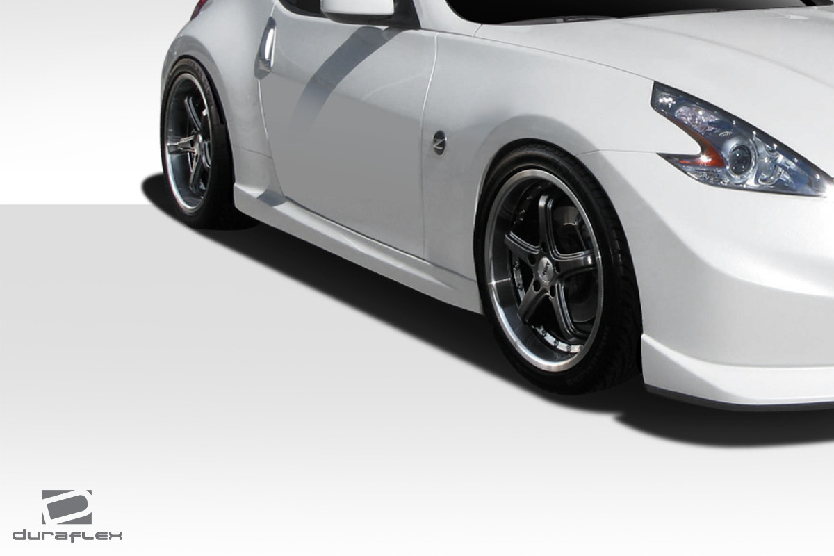 2009-2020 Nissan 370Z Z34 Duraflex N-4 Side Skirt Rocker Panels - 2 Piece / Vehicle Year Make Model Trim - 2009-2020-Nissan 370Z ALL / Product Type - Sideskirts / Style Name -N-4 / Kit Material - FRP (Fiberglass Reinforced Plastics) / Notes -