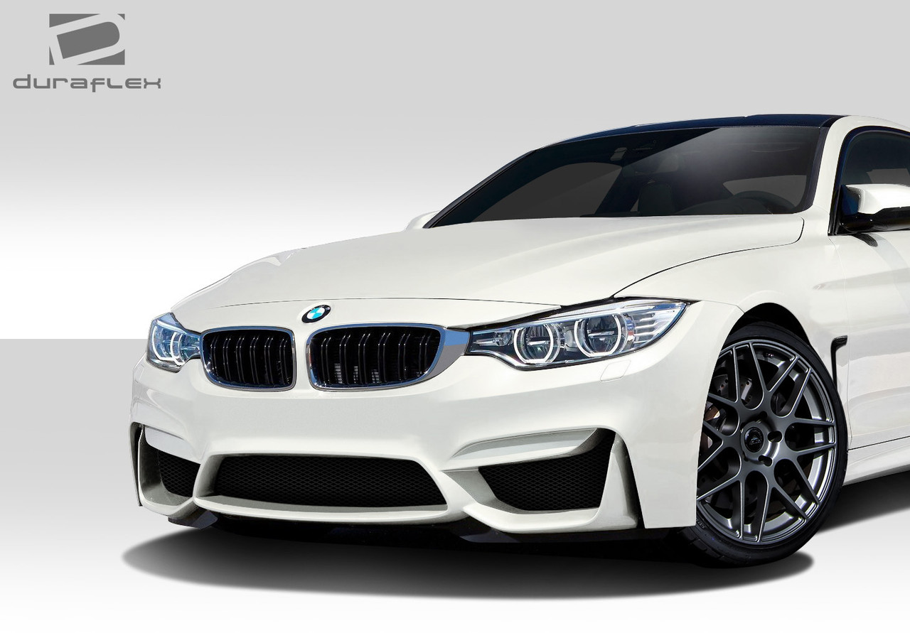 2014-2020 BMW 4 Series F32 Duraflex M4 Look Front Bumper Cover - 1 Piece / Vehicle Year Make Model Trim - 2014-2020-BMW 4 Series ALL / Product Type - Front Bumper / Style Name -M4 Look / Kit Material - FRP (Fiberglass Reinforced Plastics) / Notes -
