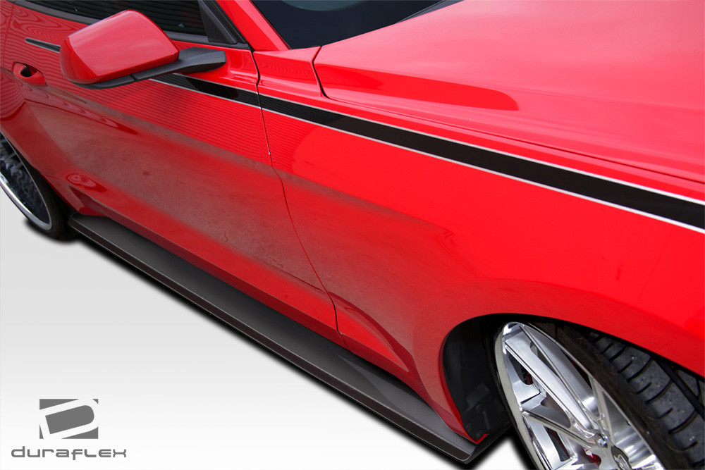 2015-2023 Ford Mustang Duraflex GT Concept Side Skirt Splitters - 2 Piece (S) / Vehicle Year Make Model Trim - 2015-2023-Ford Mustang ALL / Product Type - Sideskirts / Style Name -GT Concept / Kit Material - FRP (Fiberglass Reinforced Plastics) / Notes -