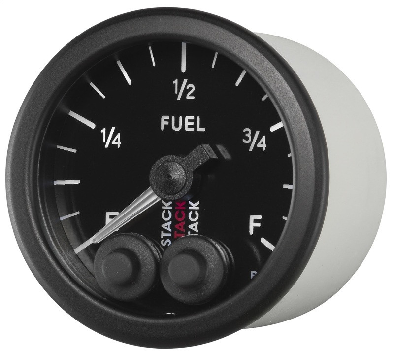Autometer Stack 52mm 0-280 Ohm Programmable Pro-Control Fuel Level Gauge - Black - ST3515