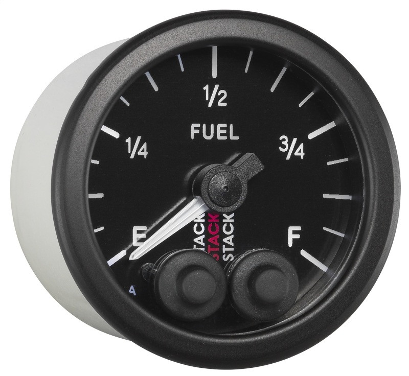 Autometer Stack 52mm 0-280 Ohm Programmable Pro-Control Fuel Level Gauge - Black - ST3515