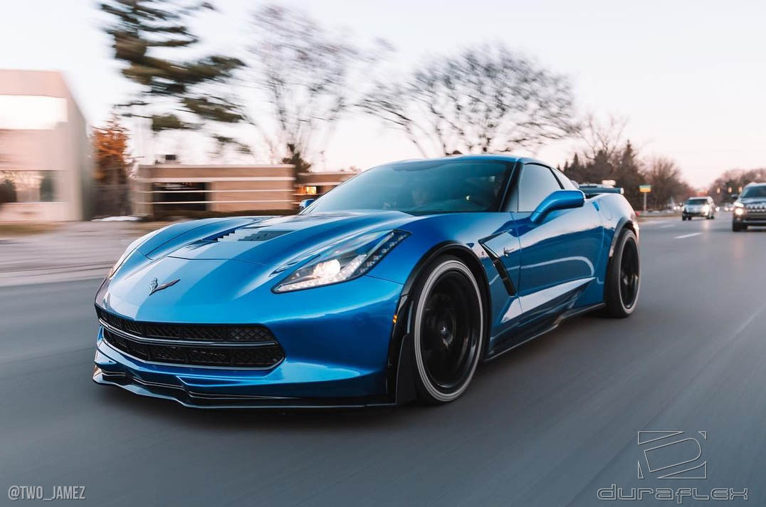 2014-2019 Chevrolet Corvette C7 Duraflex ZR-C Fender Flares - 4 Piece / Vehicle Year Make Model Trim - 2014-2019-Chevrolet Corvette ALL / Product Type - Fender Flare / Style Name -ZR-C / Kit Material - FRP (Fiberglass Reinforced Plastics) / Notes -