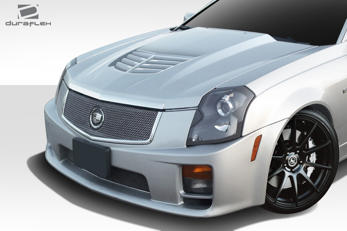 2003-2007 Cadillac CTS Duraflex Stingray Z Hood- 1 Piece / Vehicle Year Make Model Trim - 2003-2007-Cadillac CTS ALL / Product Type - Hood / Style Name -Stingray Z / Kit Material - FRP (Fiberglass Reinforced Plastics) / Notes - Note: Hood pins are required.