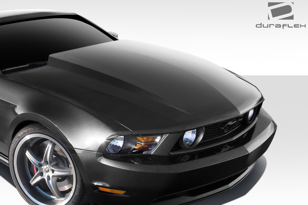 2010-2012 Ford Mustang Duraflex 3" Cowl Hood - 1 Piece / Vehicle Year Make Model Trim - 2010-2012-Ford Mustang ALL / Product Type - Hood / Style Name -Cowl / Kit Material - FRP (Fiberglass Reinforced Plastics) / Notes - Note: Hood pins are required.