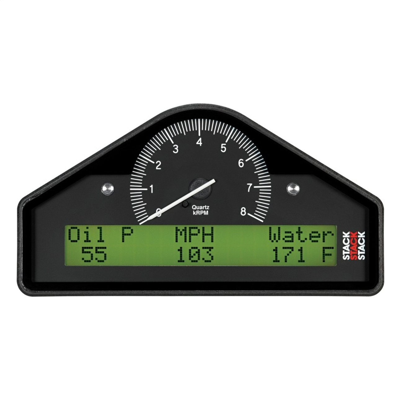 AutoMeter Stack Street Dash Black 0-8K RPM (PSI / DEG. F / MPH) - ST8130-A