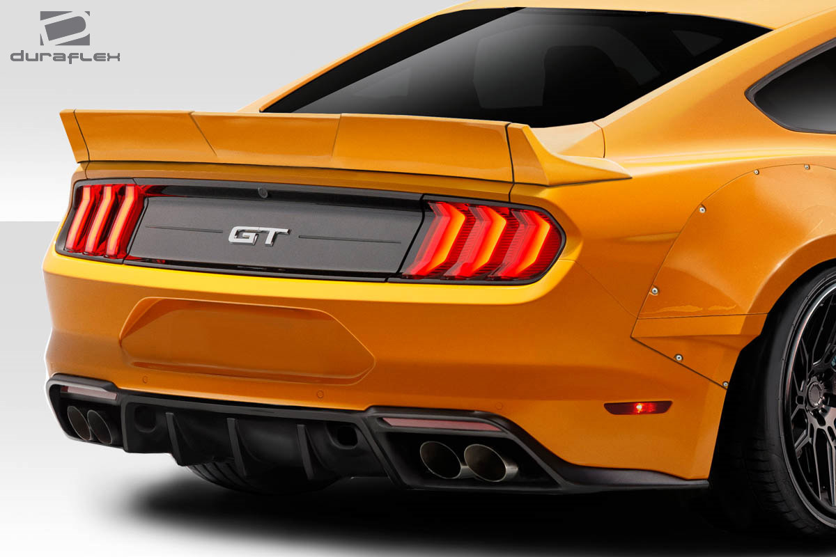 2015-2023 Ford Mustang Coupe Duraflex Grid Rear Wing Spoiler - 3 Piece / Vehicle Year Make Model Trim - 2015-2023-Ford Mustang 2DR / Product Type - Wing / Style Name -Grid / Kit Material - FRP (Fiberglass Reinforced Plastics) / Notes -