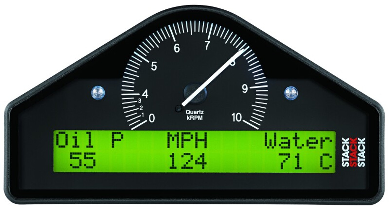 AutoMeter Stack Multi-Function Dash Display Logger (MFD) 0-8K RPM - Black - ST8916S-A