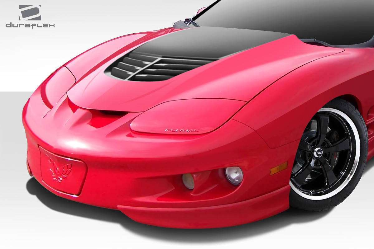 1998-2002 Pontiac Firebird / Trans Am Duraflex Stingray Z Hood- 1 Piece / Vehicle Year Make Model Trim - 1998-2002-Pontiac Firebird ALL / Product Type - Hood / Style Name -Stingray Z / Kit Material - FRP (Fiberglass Reinforced Plastics) / Notes - Note: Hood pins are required.