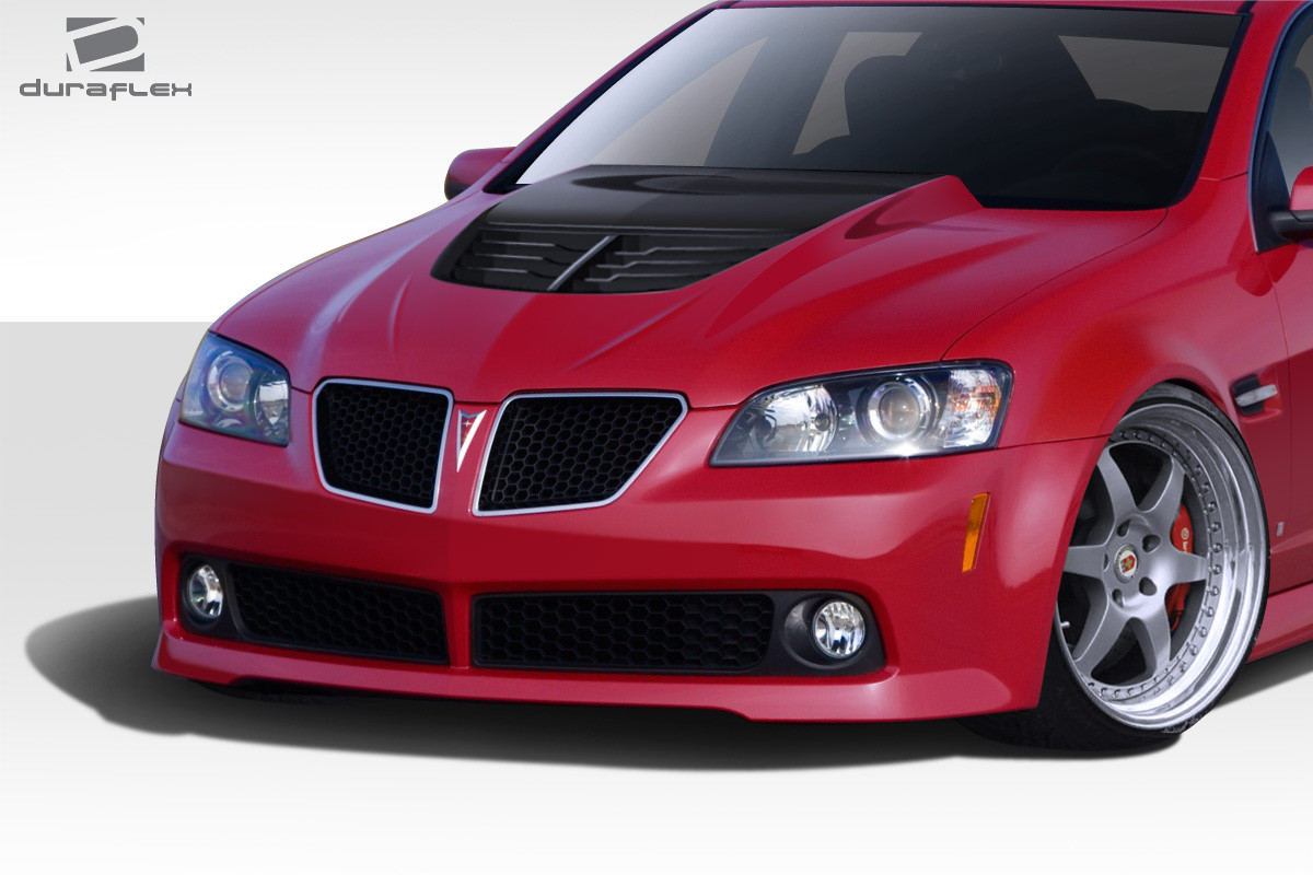2008-2009 Pontiac G8 Duraflex Stingray Z Hood - 1 Piece / Vehicle Year Make Model Trim - 2008-2009-Pontiac G8 ALL / Product Type - Hood / Style Name -Stingray Z / Kit Material - FRP (Fiberglass Reinforced Plastics) / Notes - Note: Hood pins are required.