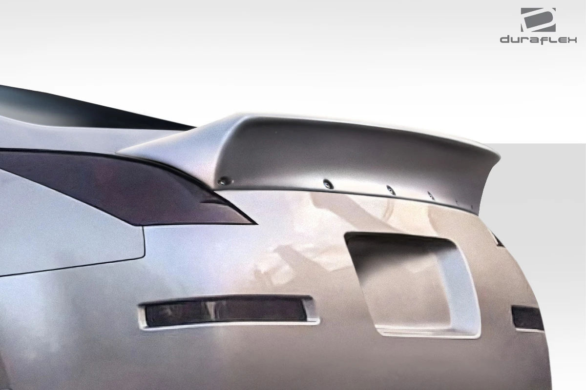 2003-2008 Nissan 350Z Z33 2DR Coupe Duraflex RBS Rear Wing Spoiler - 1 Piece / Vehicle Year Make Model Trim - 2003-2008-Nissan 350Z 2DR / Product Type - Wing / Style Name -RBS / Kit Material - FRP (Fiberglass Reinforced Plastics) / Notes - Will not convertibles
