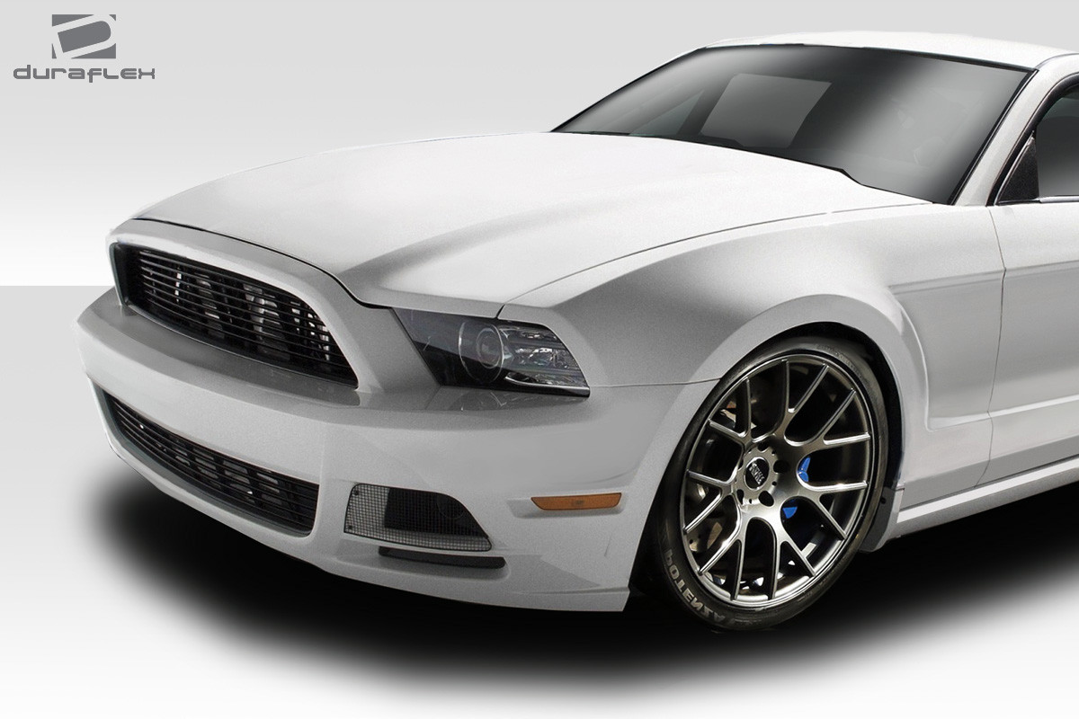 2010-2014 Ford Mustang Duraflex GT Concept Fenders - 2 Piece / Vehicle Year Make Model Trim - 2010-2014-Ford Mustang ALL / Product Type - Fender / Style Name -GT Concept / Kit Material - FRP (Fiberglass Reinforced Plastics) / Notes -