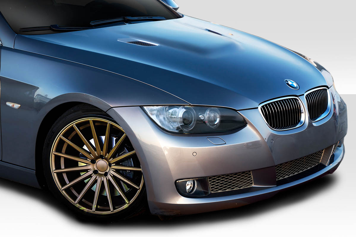 2011-2013 BMW 3 Series E92 2dr E93 Convertible Duraflex M3 Look Hood - 1 Piece / Vehicle Year Make Model Trim - 2011-2013-BMW 3 Series 2DR / Product Type - Hood / Style Name -M3 Look / Kit Material - FRP (Fiberglass Reinforced Plastics) / Notes - Note: Hood pins are required..Will not fit M3 Models