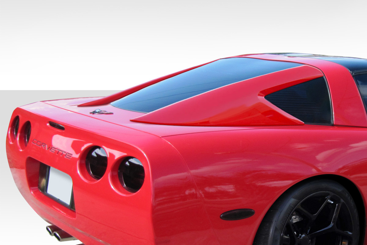 1997-2004 Chevrolet Corvette C5 Duraflex Stingray Look Window Rails - 2 Piece / Vehicle Year Make Model Trim - 1997-2004-Chevrolet Corvette ALL / Product Type - Roof / Style Name -Stingray Look / Kit Material - FRP (Fiberglass Reinforced Plastics) / Notes - Note: Hatch models only, Will not fit Fixed roof coupes ( FRC) or Z06 Models
