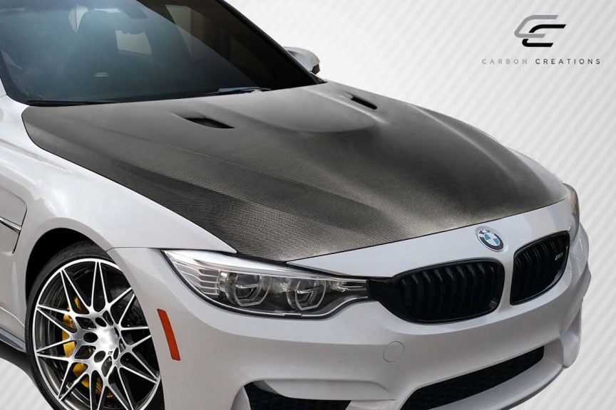 2014-2018 BMW M3 F80 2014-2020 M4 F82 F83 Carbon Creations DriTech E92 M3 Look Hood - 1 Piece / Vehicle Year Make Model Trim - 2014-2018-BMW M3 ALL / Product Type - Hood / Style Name -E92 M3 Look / Kit Material - Carbon Fiber / Notes - Note: Hood pins are required.