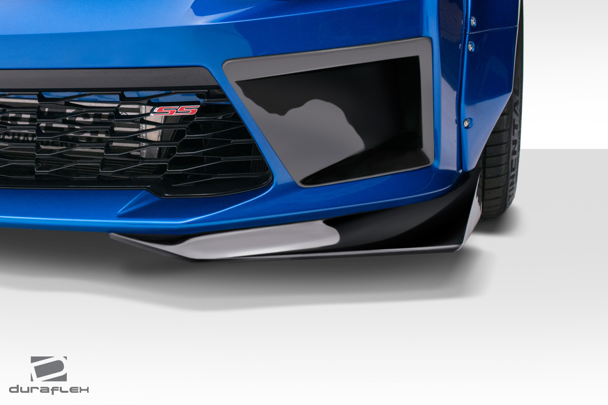 2016-2018 Chevrolet Camaro V8 Duraflex Grid Front Splitters - 2 Piece (S) / Vehicle Year Make Model Trim - 2016-2018-Chevrolet Camaro ALL / Product Type - Front Lip/Add On / Style Name -Grid / Kit Material - FRP (Fiberglass Reinforced Plastics) / Notes -