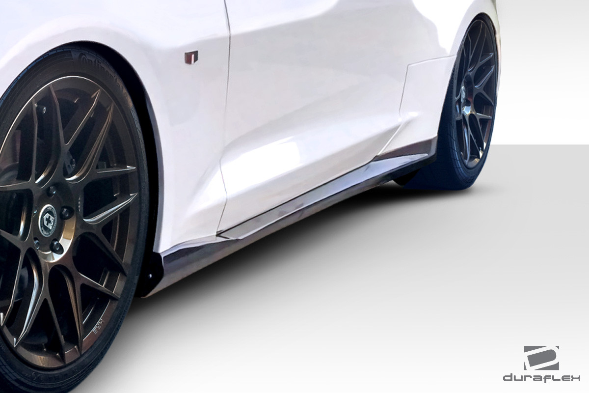 2016-2023 Chevrolet Camaro Duraflex GM-X Side Skirts - 2 Piece / Vehicle Year Make Model Trim - 2016-2023-Chevrolet Camaro ALL / Product Type - Sideskirts / Style Name -GM-X / Kit Material - FRP (Fiberglass Reinforced Plastics) / Notes -