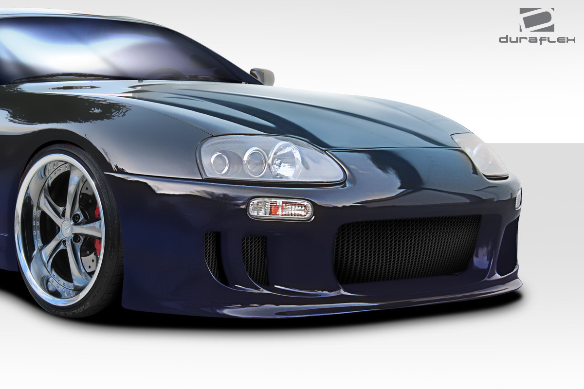 1993-1998 Toyota Supra Duraflex WBZ Front Bumper - 1 Piece / Vehicle Year Make Model Trim - 1993-1998-Toyota Supra ALL / Product Type - Front Bumper / Style Name -WBZ / Kit Material - FRP (Fiberglass Reinforced Plastics) / Notes -
