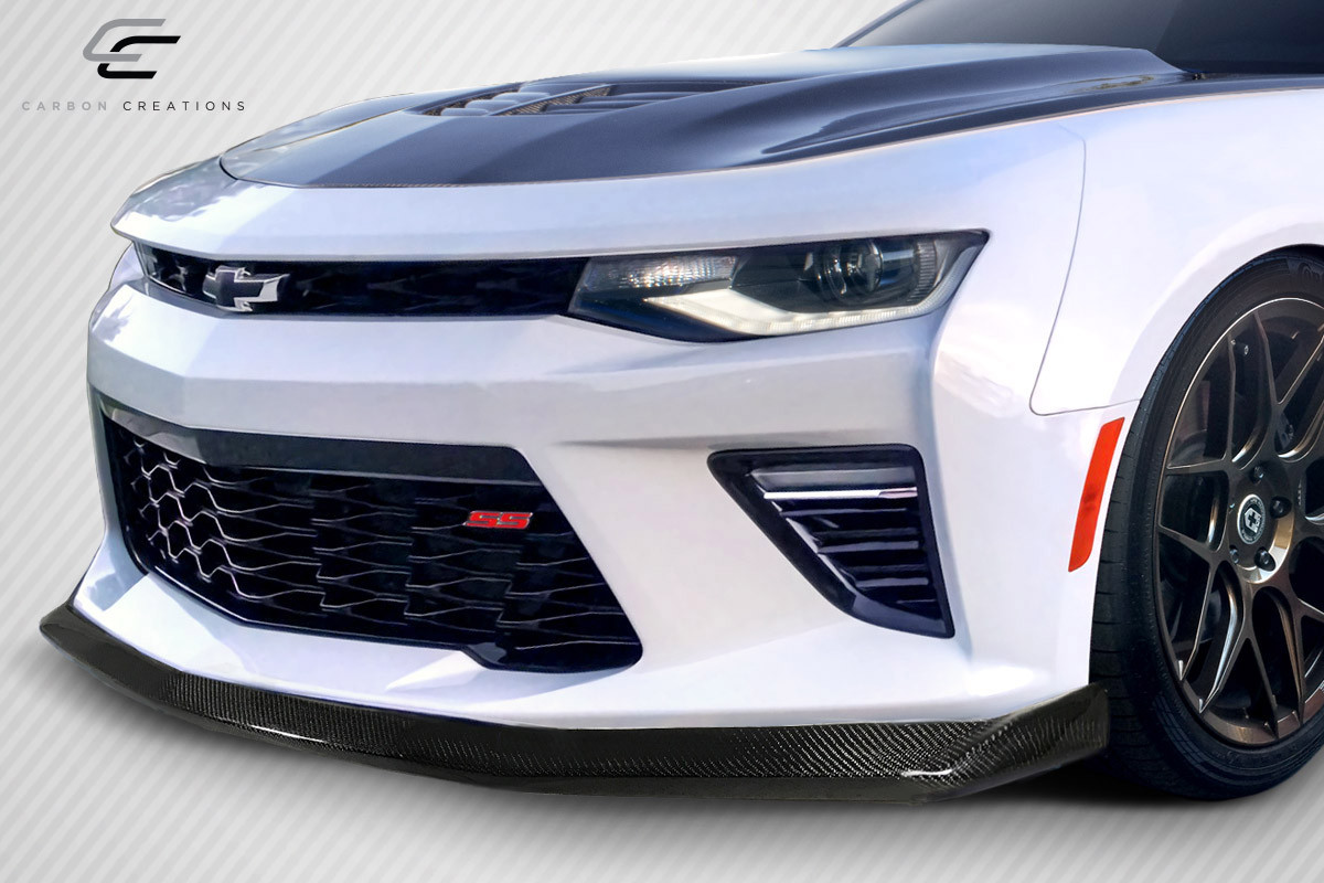 2016-2018 Chevrolet Camaro V8 Carbon Creations GM-X Front Lip - 1 Piece / Vehicle Year Make Model Trim - 2016-2018-Chevrolet Camaro ALL / Product Type - Front Lip/Add On / Style Name -GM-X / Kit Material - Carbon Fiber / Notes -
