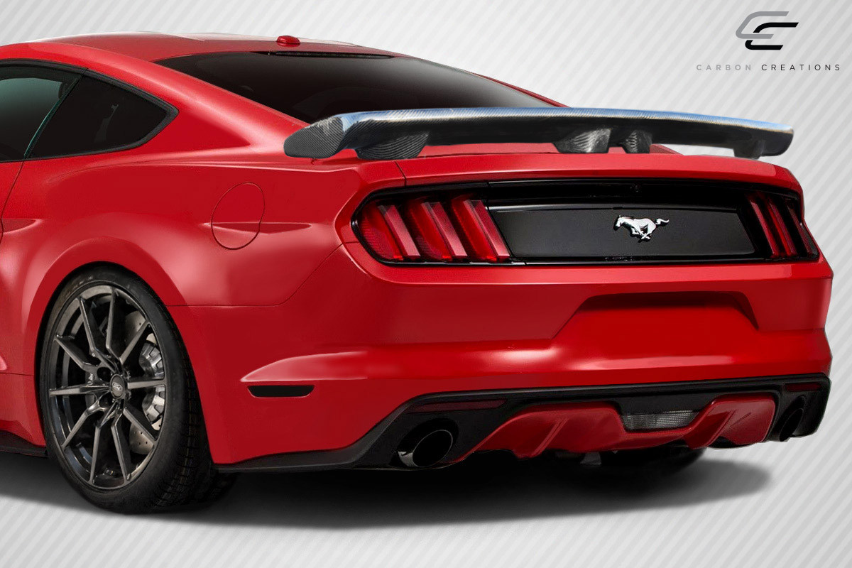2015-2023 Ford Mustang Coupe Carbon Creations CVX Wing Spoiler - 1 Piece (S) / Vehicle Year Make Model Trim - 2015-2023-Ford Mustang 2DR / Product Type - Wing / Style Name -CVX / Kit Material - Carbon Fiber / Notes -