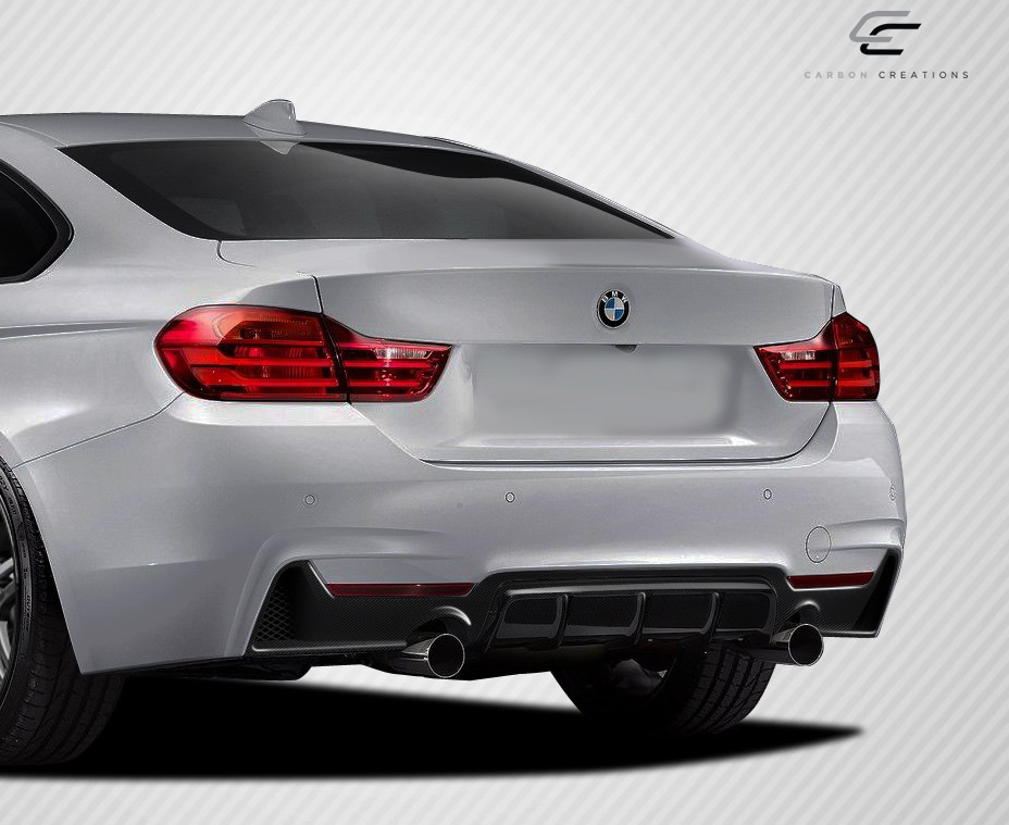 2014-2020 BMW 4 Series F32 Carbon Creations DriTech M Performance Look Rear Diffuser - 1 Piece (S) / Vehicle Year Make Model Trim - 2014-2020-BMW 4 Series ALL / Product Type - Rear Lip/Add On / Style Name -M Performance Look / Kit Material - Carbon Fiber / Notes -