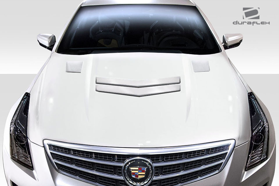 2012-2019 Cadillac ATS Duraflex AC-1 Hood - 1 Piece / Vehicle Year Make Model Trim - 2012-2019-Cadillac ATS ALL / Product Type - Hood / Style Name -AC-1 / Kit Material - FRP (Fiberglass Reinforced Plastics) / Notes - Note: Hood pins are required.
