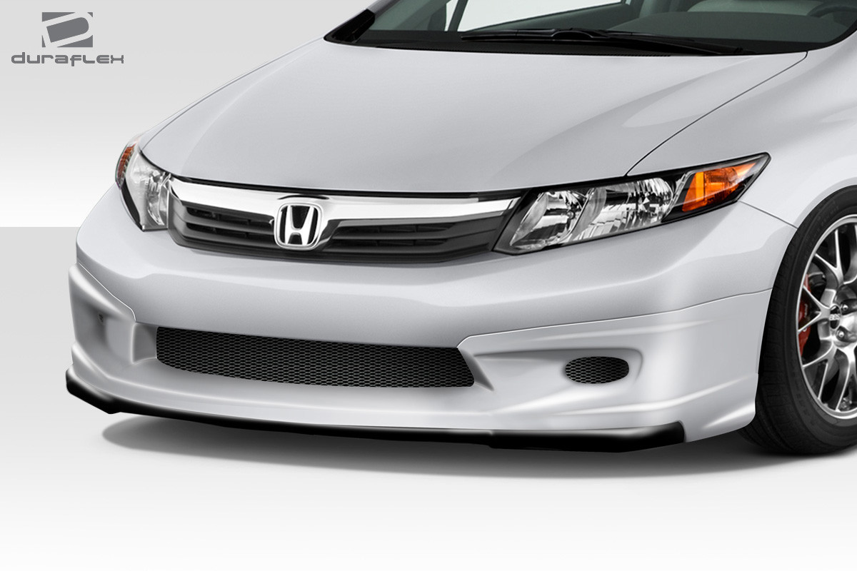 2012-2012 Honda Civic 4DR Duraflex Type M Front Lip Spoiler - 1 Piece / Vehicle Year Make Model Trim - 2012-2012-Honda Civic 4DR / Product Type - Front Lip/Add On / Style Name -Type M / Kit Material - FRP (Fiberglass Reinforced Plastics) / Notes -