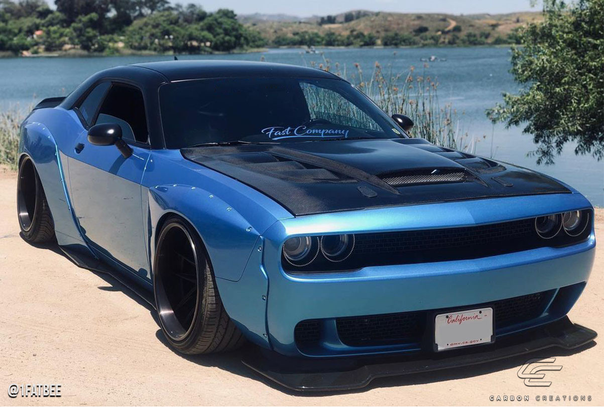 2008-2023 Dodge Challenger Carbon Creations Viper Look Hood - 1 Piece / Vehicle Year Make Model Trim - 2008-2023-Dodge Challenger ALL / Product Type - Hood / Style Name -Viper Look / Kit Material - Carbon Fiber / Notes - Note: Hood pins are required.