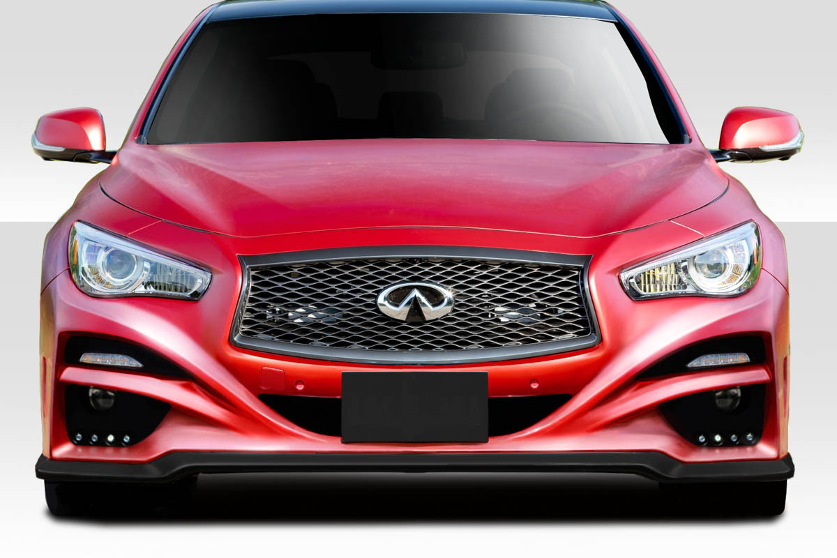 2014-2017 Infiniti Q50 Duraflex Impulse Kit - 4 Piece - Includes Impulse Front Bumper (113536) Impulse Side Skirts (113537) Impulse Rear Lip Spoiler (113538) / Vehicle Year Make Model Trim - 2014-2017-Infiniti Q50 ALL / Product Type - Kit / Style Name -Impulse / Kit Material - FRP (Fiberglass Reinforced Plastics) / Notes -