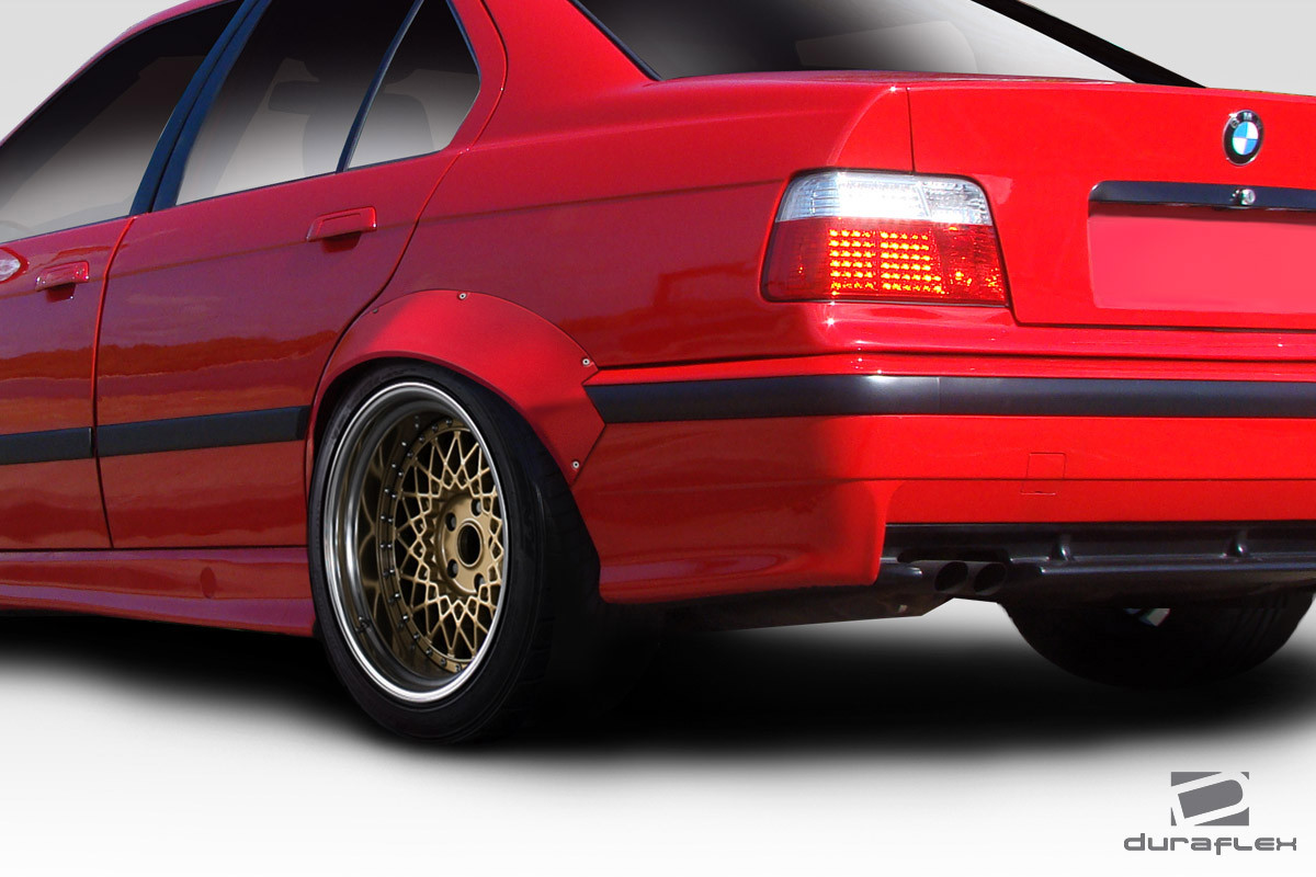 1992-1998 BMW 3 Series E36 Duraflex RBS Rear Fender Flares - 2 Piece / Vehicle Year Make Model Trim - 1992-1998-BMW 3 Series ALL / Product Type - Fender Flare / Style Name -RBS / Kit Material - FRP (Fiberglass Reinforced Plastics) / Notes -