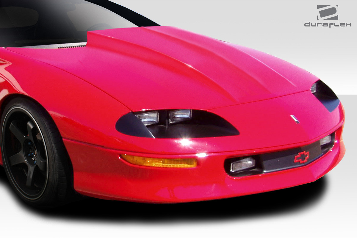 1993-1997 Chevrolet Camaro Duraflex Cowl Hood - 1 Piece / Vehicle Year Make Model Trim - 1993-1997-Chevrolet Camaro ALL / Product Type - Hood / Style Name -Cowl / Kit Material - FRP (Fiberglass Reinforced Plastics) / Notes - Hood pins are required.