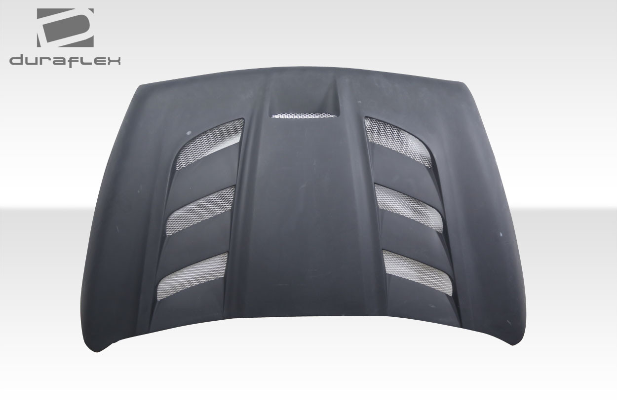 2004-2006 Dodge Durango Duraflex Viper Look Hood - 1 Piece / Vehicle Year Make Model Trim - 2004-2006-Dodge Durango ALL / Product Type - Hood / Style Name -Viper Look / Kit Material - FRP (Fiberglass Reinforced Plastics) / Notes - Hood pins are required.
