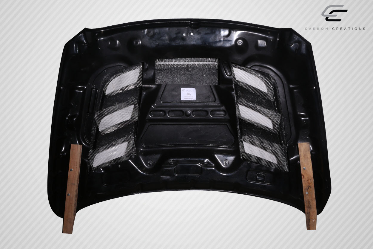 2009-2018 Dodge Ram 1500 Carbon Creations Viper Look Hood - 1 Piece / Vehicle Year Make Model Trim - 2009-2018-Dodge Ram ALL / Product Type - Hood / Style Name -Viper Look / Kit Material - Carbon Fiber / Notes - Note Hood pins are required.