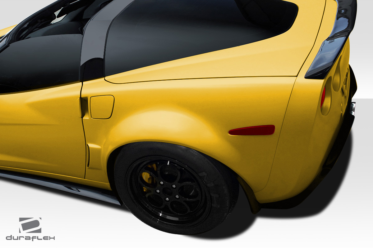 2005-2013 Chevrolet Corvette C6 Duraflex ZR1 Look Rear Fenders - 2 Piece / Vehicle Year Make Model Trim - 2005-2013-Chevrolet Corvette ALL / Product Type - Fender Flare / Style Name -ZR1 Look / Kit Material - FRP (Fiberglass Reinforced Plastics) / Notes - Note: Fits coupe models only. Will not fit convertible models.