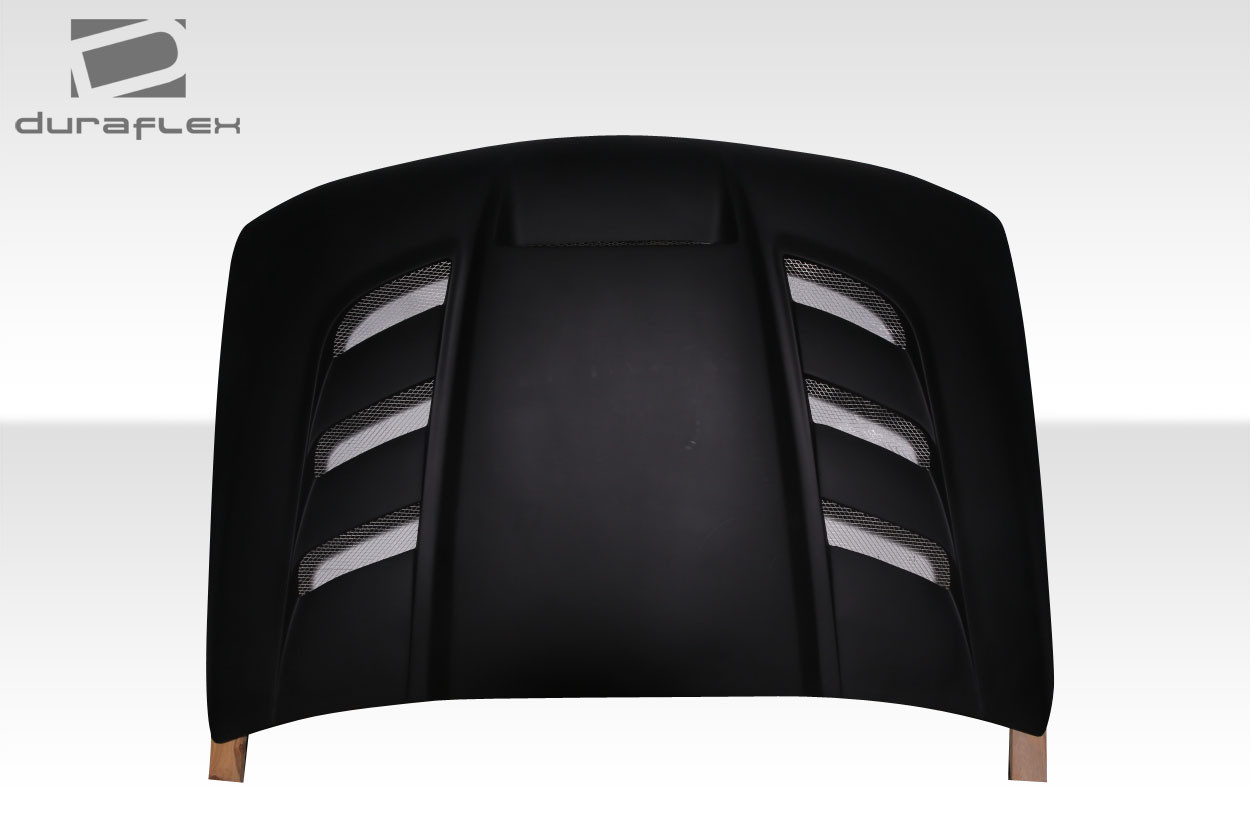 1999-2006 GMC Sierra 2000-2006 Yukon Duraflex Viper Look Hood - 1 Piece / Vehicle Year Make Model Trim - 1999-2006-GMC Sierra ALL / Product Type - Hood / Style Name -Viper / Kit Material - FRP (Fiberglass Reinforced Plastics) / Notes - Hood pins are required.