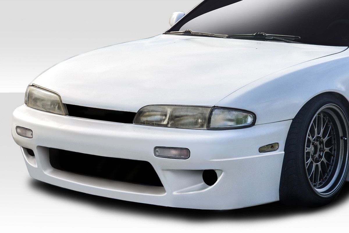 1995-1996 Nissan 240SX S14 Duraflex RBS V1 Front Bumper - 1 Piece / Vehicle Year Make Model Trim - 1995-1996-Nissan 240SX ALL / Product Type - Front Bumper / Style Name -RBS V1 / Kit Material - FRP (Fiberglass Reinforced Plastics) / Notes -