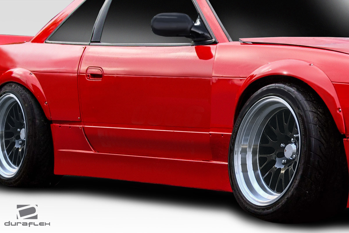 1989-1994 Nissan 240SX S13 2DR Duraflex RBS V1 Side Skirts - 2 Piece / Vehicle Year Make Model Trim - 1989-1994-Nissan 240SX 2DR / Product Type - Sideskirts / Style Name -RBS V1 / Kit Material - FRP (Fiberglass Reinforced Plastics) / Notes -