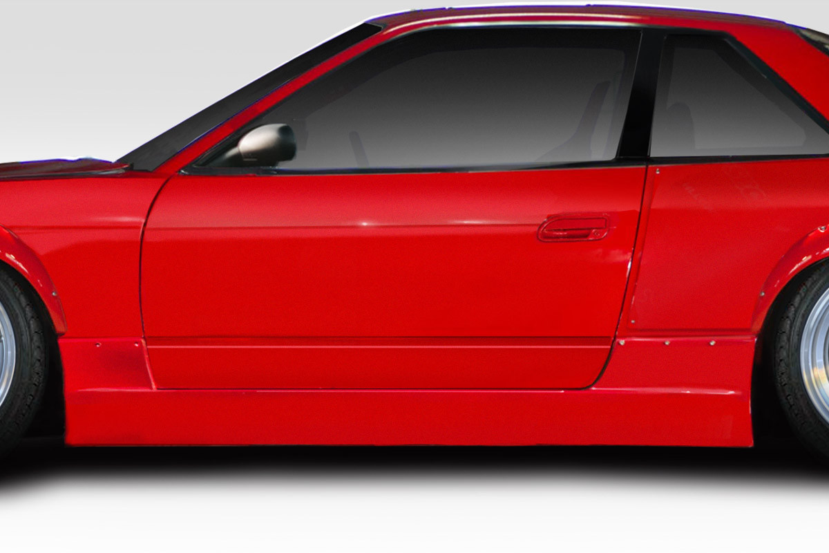1989-1994 Nissan Silvia S13 2dr Duraflex RBS Kit - 4 Piece - Includes RBS V1 Front Bumper (113864) RBS V1 Side Skirts (113865) RBS V1 Rear Bumper (113866) / Vehicle Year Make Model Trim - 1989-1994-Nissan S13 Silvia 2DR / Product Type - Kit / Style Name -RBS / Kit Material - FRP (Fiberglass Reinforced Plastics) / Notes -