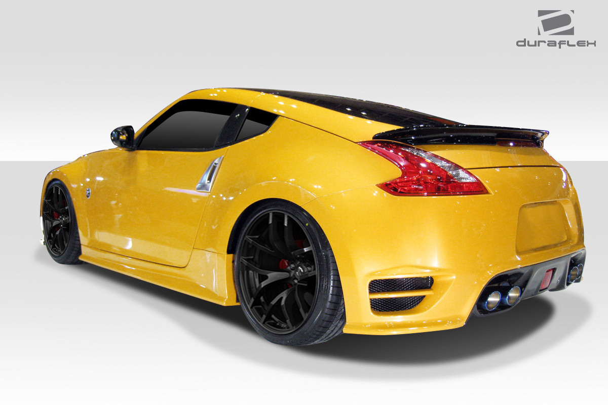 2009-2020 Nissan 370Z Duraflex Z1 Extreme Body Kit - 5 Piece - Includes Z1 Extreme Front Bumper (113904) Z1 Extreme Side Skirts (113905) Z1 Extreme Rear Bumper (113906) / Vehicle Year Make Model Trim - 2009-2020-Nissan 370Z ALL / Product Type - Kit / Style Name -Extreme / Kit Material - FRP (Fiberglass Reinforced Plastics) / Notes -