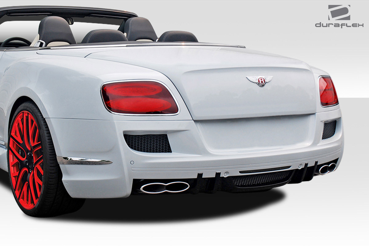 2012-2017 Bentley Continental GT Duraflex Eros Version 1 Rear Bumper - 1 Piece / Vehicle Year Make Model Trim - 2012-2017-Bentley Continental GT ALL / Product Type - Rear Bumper / Style Name -Eros Version 1 / Kit Material - FRP (Fiberglass Reinforced Plastics) / Notes -