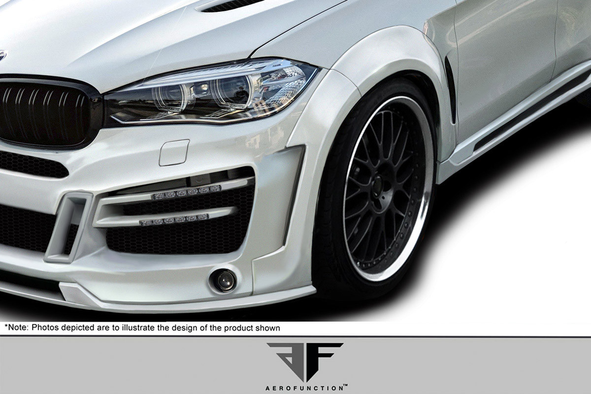2015-2019 BMW X6 F16 / X6M F86 AF-1 Front Fender Flares ( PU-RIM ) - 4 Piece (S)
