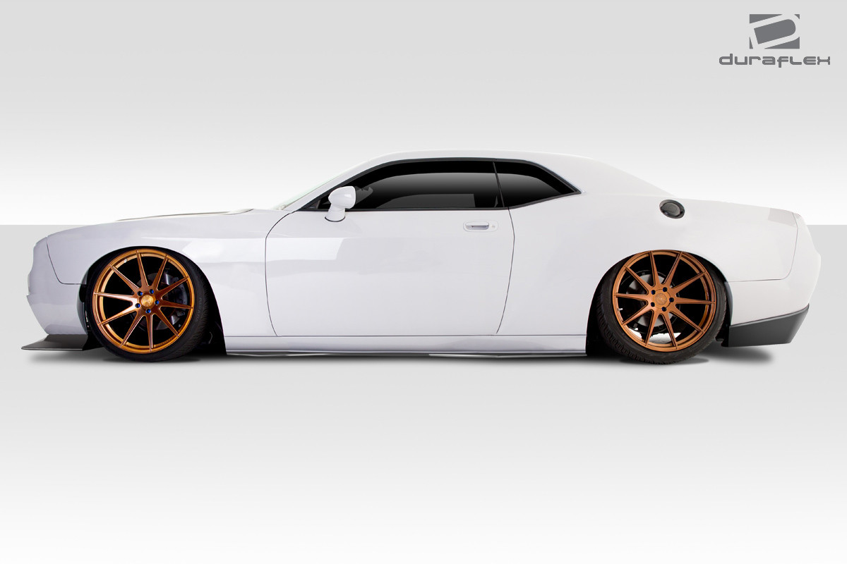2015-2023 Dodge Challenger Duraflex Circuit Body Kit - 7 Pieces - Includes Circuit Front Bumper (113891) Circuit Front Lip (113892) Circuit Side Splitter (113894) Circuit Rear Diffuser (113897) / Vehicle Year Make Model Trim - 2015-2023-Dodge Challenger ALL / Product Type - Kit / Style Name -Circuit / Kit Material - FRP (Fiberglass Reinforced Plastics) / Notes -