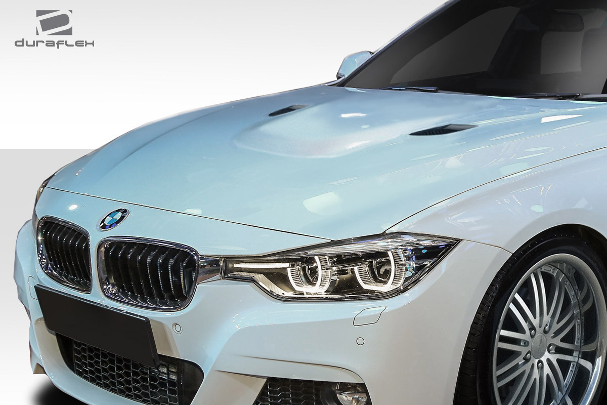 2012-2018 BMW 3 Series F30 / 2014-2020 4 Series F32 Duraflex M3 Look Hood - 1 Piece / Vehicle Year Make Model Trim - 2012-2018-BMW 3 Series ALL / Product Type - Hood / Style Name -M3 Look / Kit Material - FRP (Fiberglass Reinforced Plastics) / Notes - Note: Hood pins are required.
