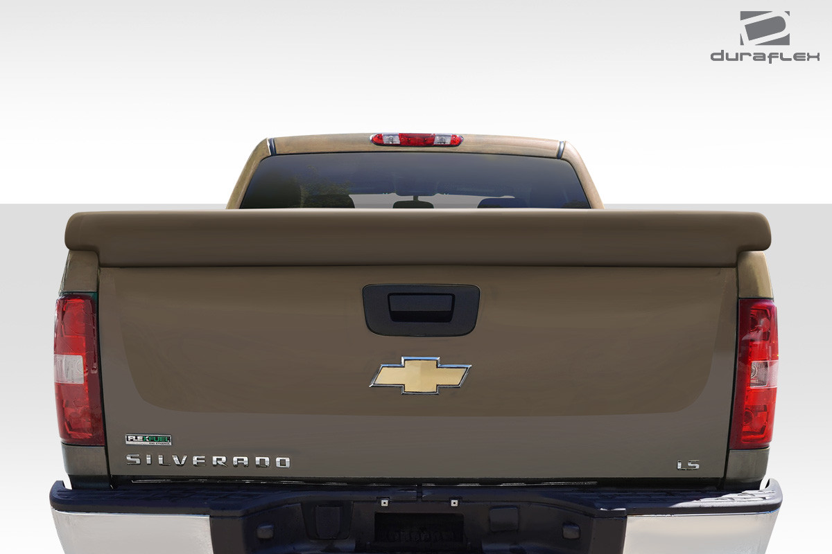 2009-2013 Chevrolet Silverado / 2007-2013 GMC Sierra / 1994-2001 Dodge Ram Duraflex Downforce Wing Spoiler - 1 Piece / Vehicle Year Make Model Trim - 2009-2013-Chevrolet Silverado ALL / Product Type - Wing / Style Name -Downforce / Kit Material - FRP (Fiberglass Reinforced Plastics) / Notes -